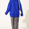 Basic Oversized Knit Tunic Saxon Blue - immagine 4