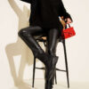 Basic Oversized Knit Tunic Black
