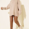 Basic Oversized Knit Tunic Stone - Imagen 2
