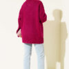 ⁦Basic Oversized Knit Tunic Cherry⁩ - الصورة ⁦3⁩