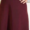 Basic Scuba Knit Hem Edge Skirt Plum – Bild 4