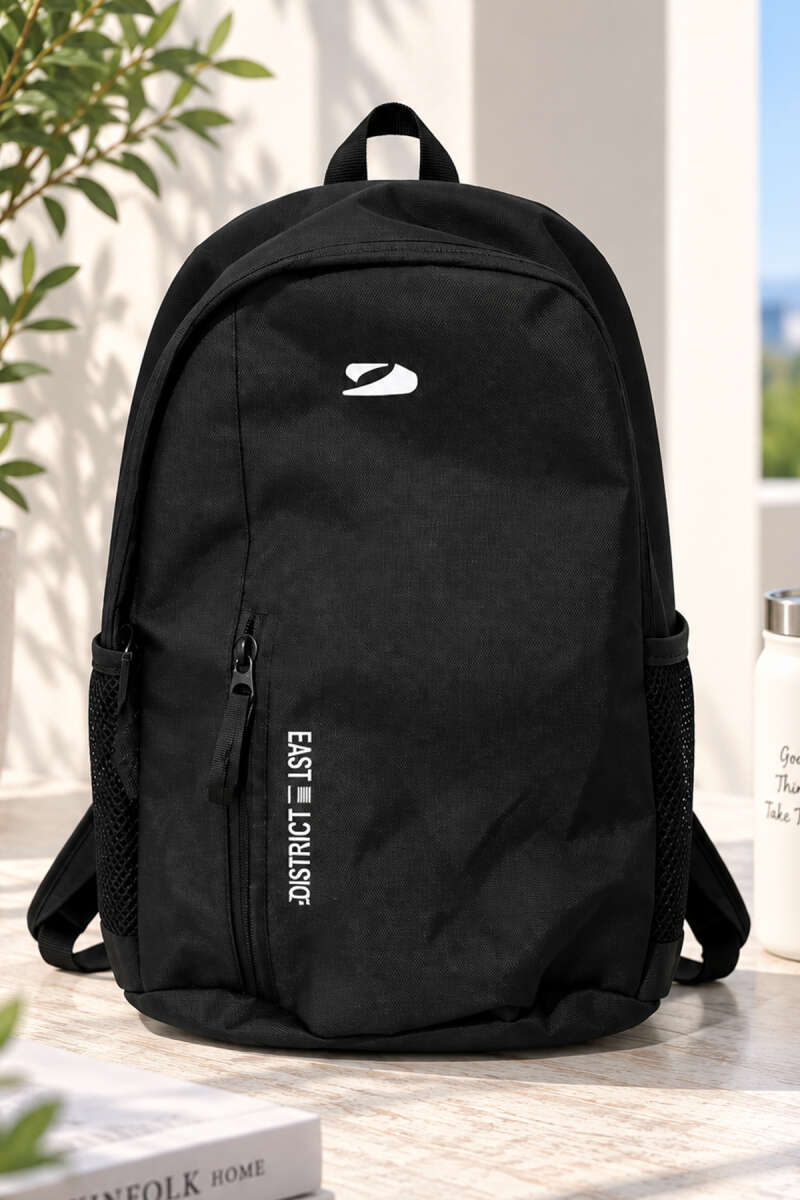Printed Backpack Black