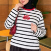 Printed Horizontal Stripe Tunic White – Bild 3