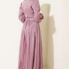 Belt Corset Detailed Stone Embellished Evening Dress Powder Pink - Image 3