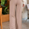 Elastic-Waist Relaxed Fit Jogger Pants Beige - Imagen 4