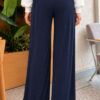 Elastic-Waist Relaxed Fit Jogger Pants Navy Blue - الصورة 4