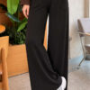 Elastic-Waist Relaxed Fit Jogger Pants Black