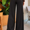 Elastic-Waist Relaxed Fit Jogger Pants Black – Image 4