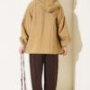 Elastic Waistband Drawstring Trousers Brown - Afbeelding 3