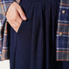 Elastic Waistband Drawstring Trousers Navy Blue - Afbeelding 4