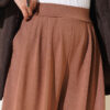 Elastic Waistband Drawstring Trousers Latte - immagine 4