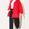 Elastic Waistband Drawstring Trousers Black - immagine 2