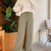 Elastic Waist Ribbed French Terry Pants Hazel - Imagen 2