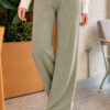 Elastic Waist Ribbed French Terry Pants Hazel - Imagen 3