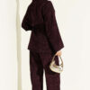 Gold Buttoned Two-Piece Set with Elastic Waist Plum – Bild 3