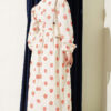 Belted Circle Pattern Dress Beige – Bild 3
