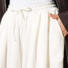 Elastic Waist Lounge Drawstring Pants Ecru – Bild 4