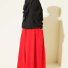 Elastic Waist Lounge Drawstring Pants Red - immagine 3