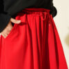 Elastic Waist Lounge Drawstring Pants Red - immagine 4