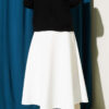 Belted Scuba Flared Skirt White - الصورة 3