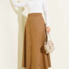 Belted Suede Skirt Camel – Bild 2