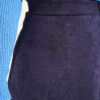 Belted Suede Skirt Navy Blue – Bild 4
