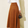 Belted Suede Skirt Tan – Bild 3