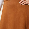 Belted Suede Skirt Tan – Bild 4