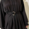 Waist-Detail Zippered Two-Piece Set Smoke - Afbeelding 4