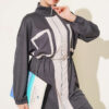 Waistbanded Pocket Garnished French Terry Two-Piece Set Smoke - Imagen 2