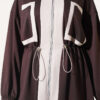 Waistbanded Pocket Garnished French Terry Two-Piece Set Brown - Imagen 4