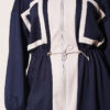 Waistbanded Pocket Garnished French Terry Two-Piece Set Navy Blue – Bild 4