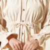 Waistbanded Velvet Two-Piece Set with Hem Edge Beige - Image 4
