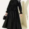Side-tie Knit Two-Piece Set Black - الصورة 5