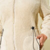 Elastic Waist Plush Cardigan Beige – Bild 4