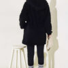 Elastic Waist Plush Cardigan Black – Bild 3