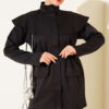 Waist-Banded Cape-Style Two-Piece Set Black – Bild 2