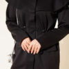 Waist-Banded Cape-Style Two-Piece Set Black – Bild 4