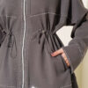 Waist-Elastic French Terry Two-Piece Set with Embellished Hem Edge Smoke - الصورة 4