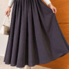 Pleated Skirt with Zippered Waistband Smoke – Bild 3