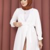 Belted Modest Kimono 5587 White – Image 2