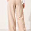 Elastic Waist Drawstring Jogger Pants Beige - immagine 3