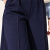 Elastic Waist Drawstring Jogger Pants Navy Blue - immagine 4