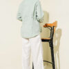 Belted Poplin Shirt Mint - Image 3