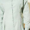 Belted Poplin Shirt Mint - Image 4