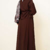Ankle Button Blouse and Skirt Set Brown – Bild 3