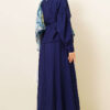 Ankle Button Blouse and Skirt Set Navy Blue – Bild 3