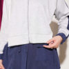 Hooded sweatshirt and jogger set with ribbed cuffs Grey - Image 4