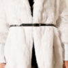 Fitted Cuffed Ribbed Hem with Faux Fur Lined Jacket Ecru – Bild 4