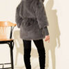 Fitted Cuffed Ribbed Hem with Faux Fur Lined Jacket Smoke – Bild 3